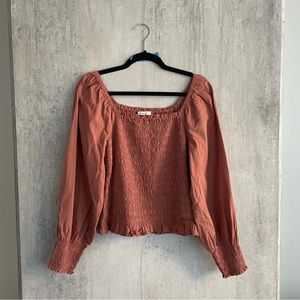 Madewell balloon sleeve top - M